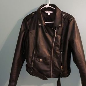 Women's Black Leather Jacket
